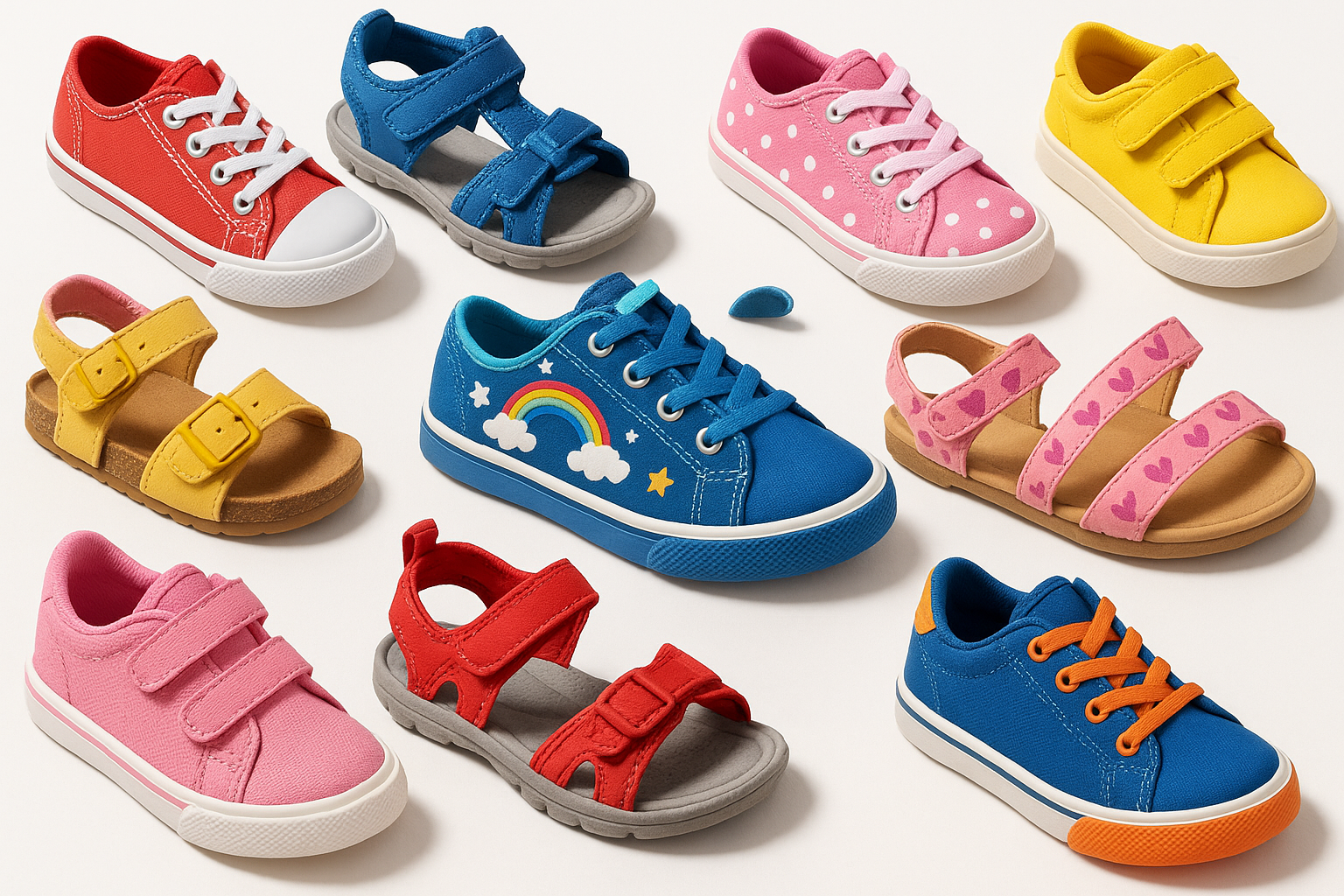 kids’ shoes sneakers and sandals