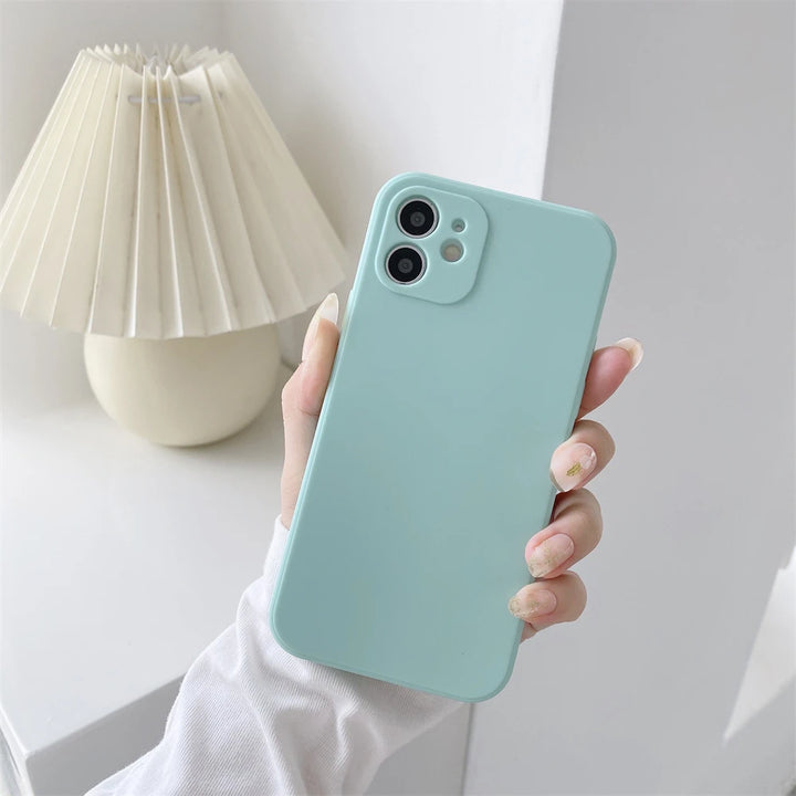 Cute Liquid Silicone Shockproof Phone Case for Xiaomi with Lanyard Necklace Strap