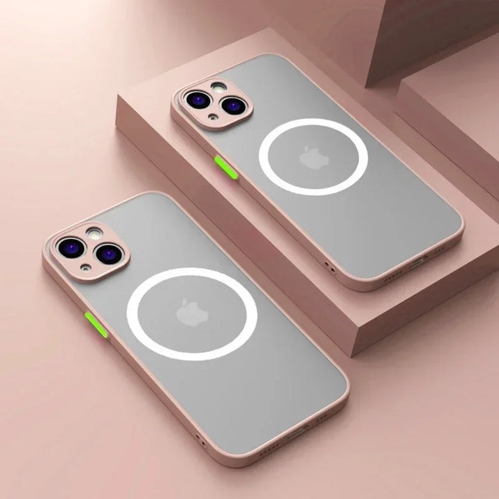 Luxury Matte MagSafe Case for iPhone 16 Pro Max – Shockproof & Wireless Charging Compatible