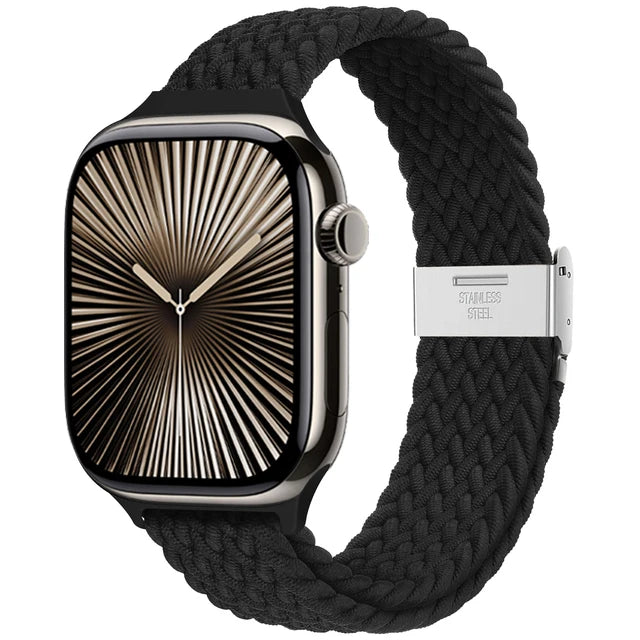 Braided Loop Nylon Strap for Apple Watch Ultra, Comfortable & Stylish Stretchable Band