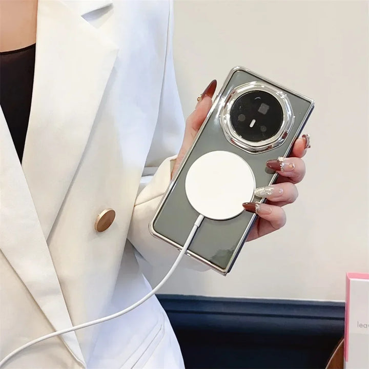 Electroplating Magsafe Magnetic Case for Honor Magic V3 V2 VS3 VS2 Ultra Thin