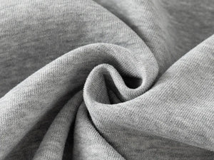 Close-up of gray fabric with folds