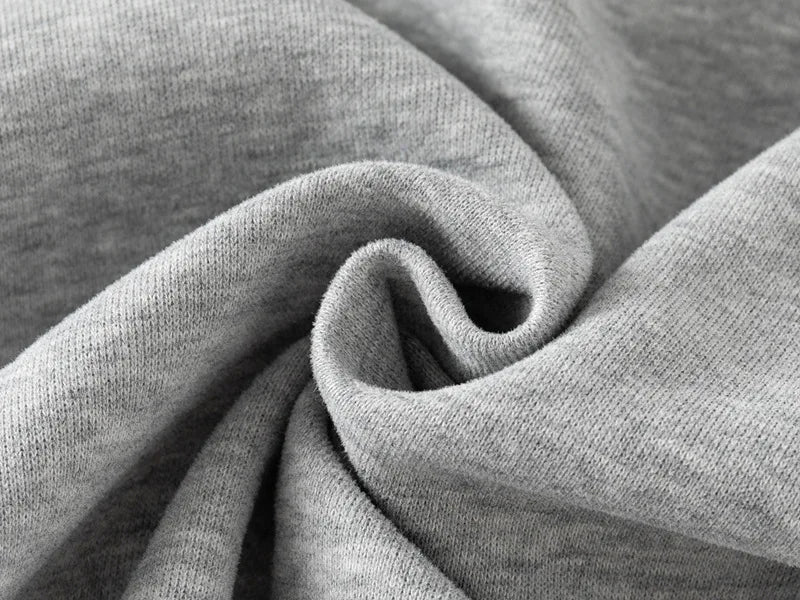 Close-up of gray fabric with folds