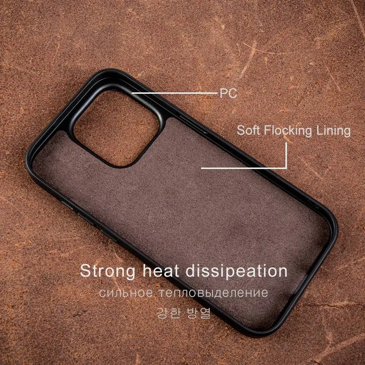 Crocodile Genuine Leather Shockproof Case for iPhone 16 14 13 12 15 Pro Max