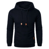 Men’s Solid Color Hoodie Pullover Sweatshirt Casual Autumn