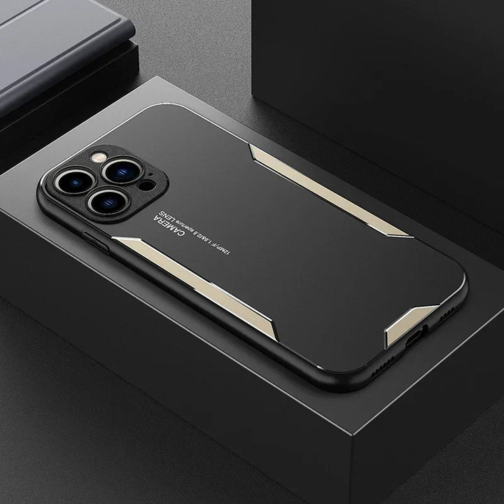 Luxury Metal Matte Silicone Case for iPhone 13 Mini, 12, 11, Pro Max, X, XR, 8, 7 Plus, SE – Shockproof & Stylish