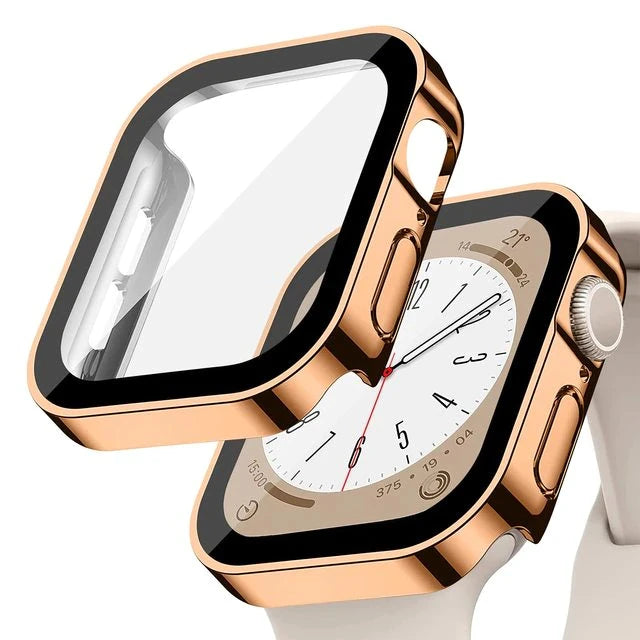 Apple Watch Screen Protector Case - Full Coverage Glass & Bumper