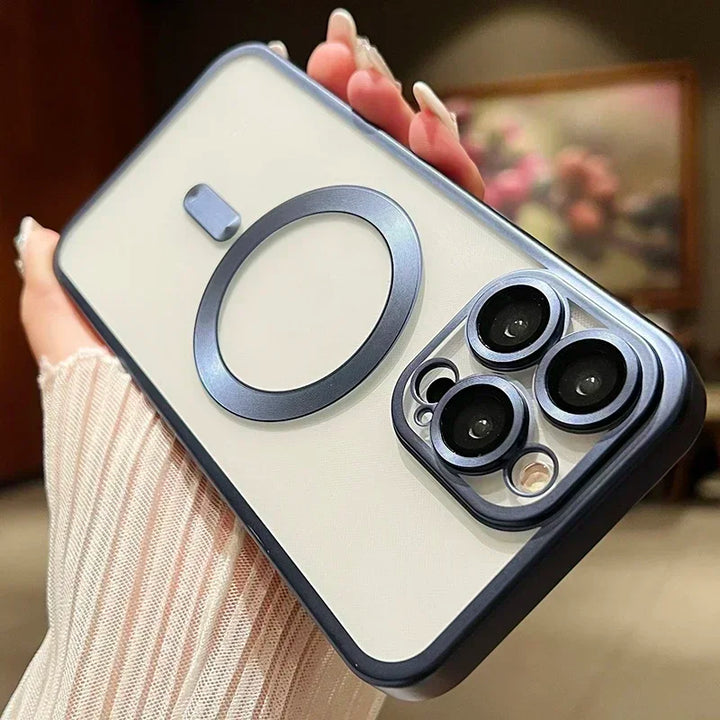 MagSafe Frosted Matte Magnetic Bumper Case for iPhone 11 12 13 14 15 16 Pro Max