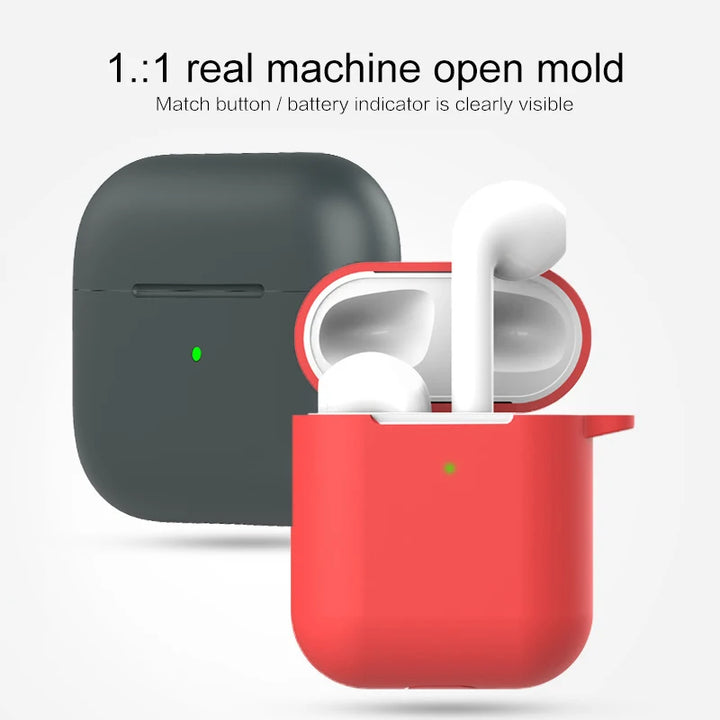Soft Silicone Protective Case for AirPods Pro 4, 3, 2 – Shockproof Earphone Cover in Multiple Sizes