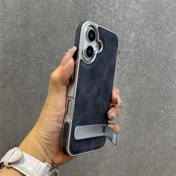 Flip Leather Stand Case for iPhone 11-16 Pro Max Plus, Shockproof