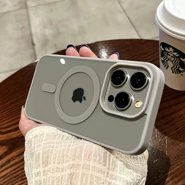 Clear MagSafe Shockproof Case for iPhone 15 Series – Wireless Charging Compatible Transparent Cover