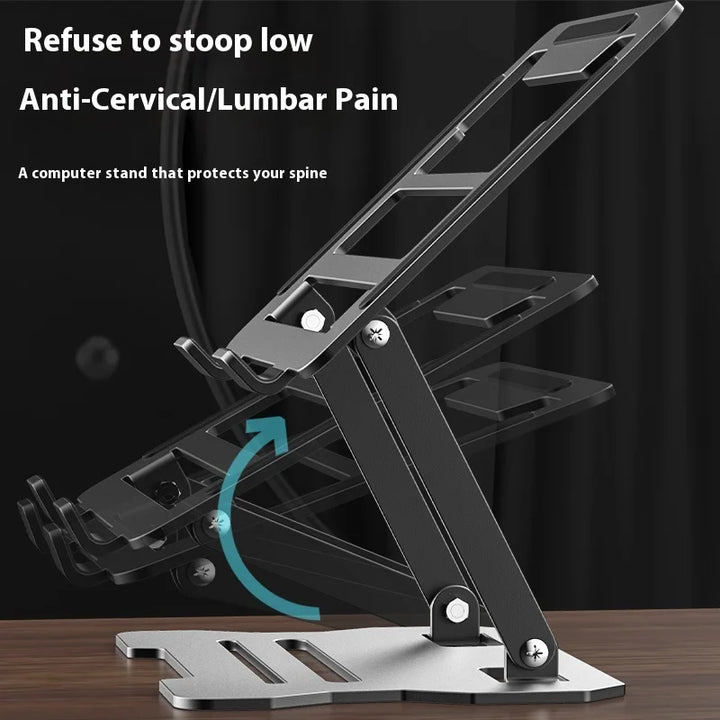 Portable Adjustable Laptop Stand for MacBook, Tablet, Universal Anti-Slip Metal Bracket