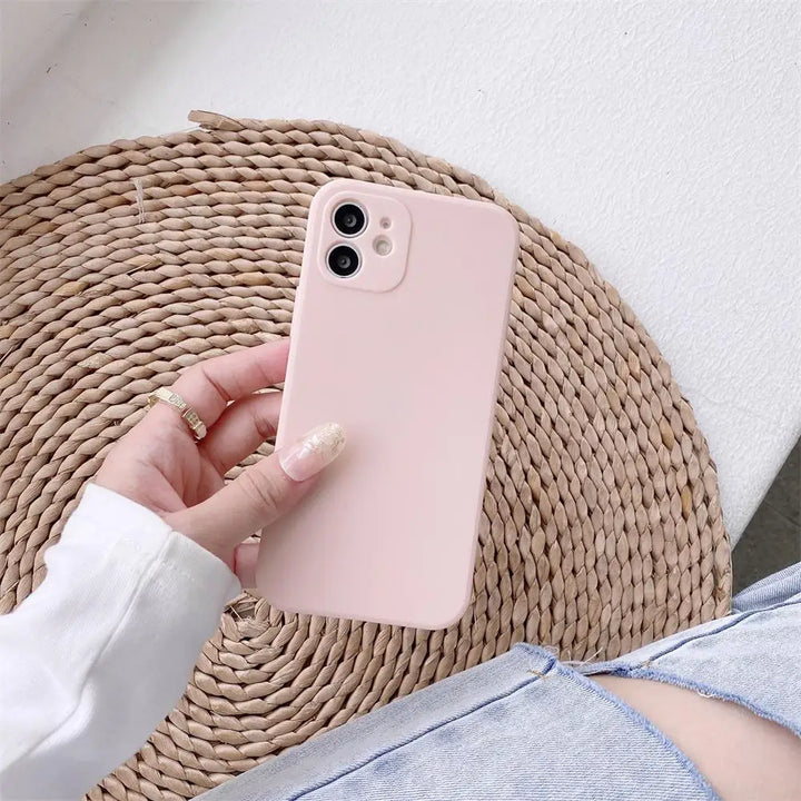 Cute Liquid Silicone Shockproof Phone Case for Xiaomi with Lanyard Necklace Strap