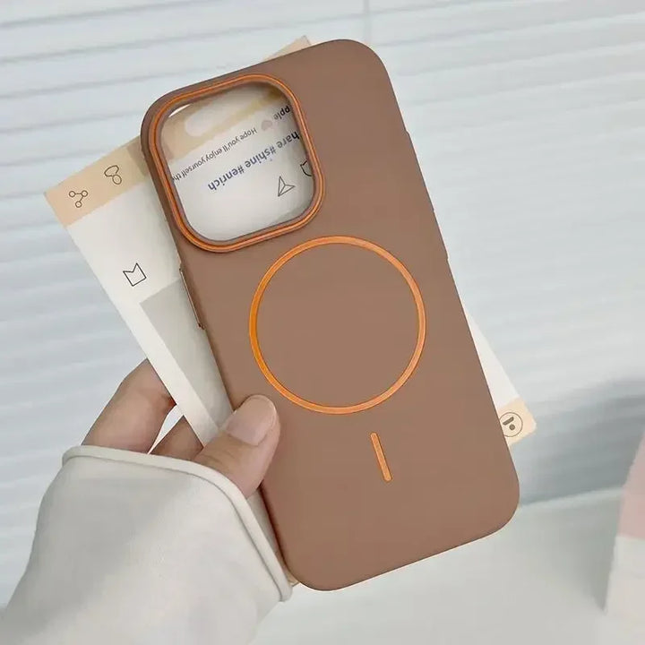 Ultrathin Matte MagSafe iPhone 16 Pro Max Case with Hit Color Lens