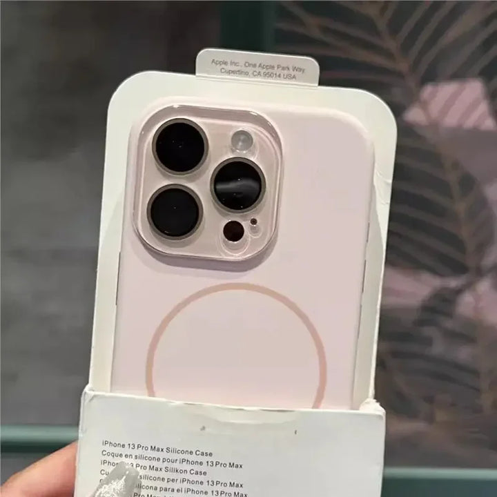MagSafe Liquid Silicone iPhone Case – Ultra Thin Shockproof Cover for iPhone 11–16 Pro Max with Camera Lens Protection