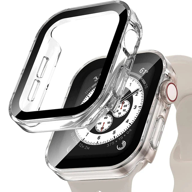 Apple Watch Screen Protector Case - Full Coverage Glass & Bumper