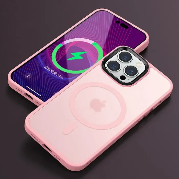 MagSafe Frosted Matte Translucent Shockproof iPhone Case with Full Protection – Compatible with iPhone 11 to 16 Pro Max