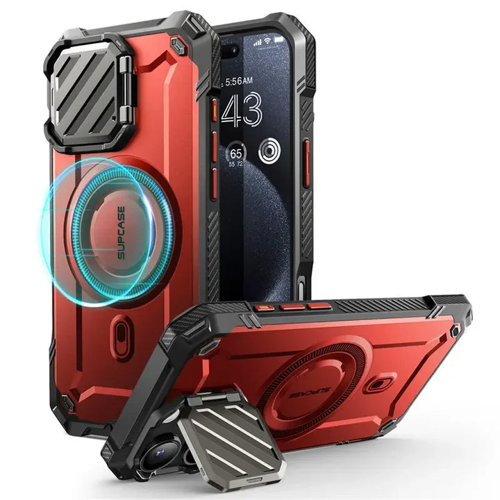 For iPhone 16 Pro Max Case 6.9" 2024 SUPCASE UB Mag XT Heavy Duty Rugged Strong Magnetic Phone Case with Camera Cover Kickstand