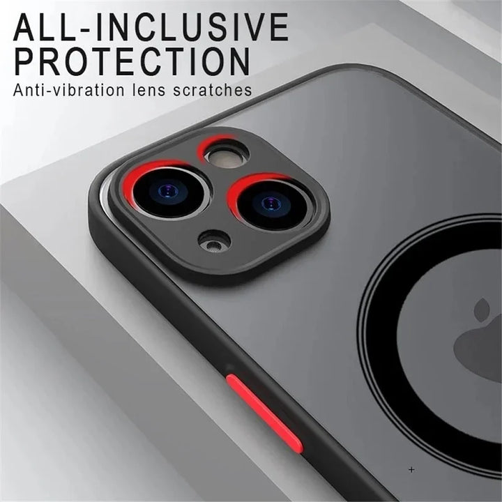 Luxury Matte MagSafe Case for iPhone 16 Pro Max – Shockproof & Wireless Charging Compatible