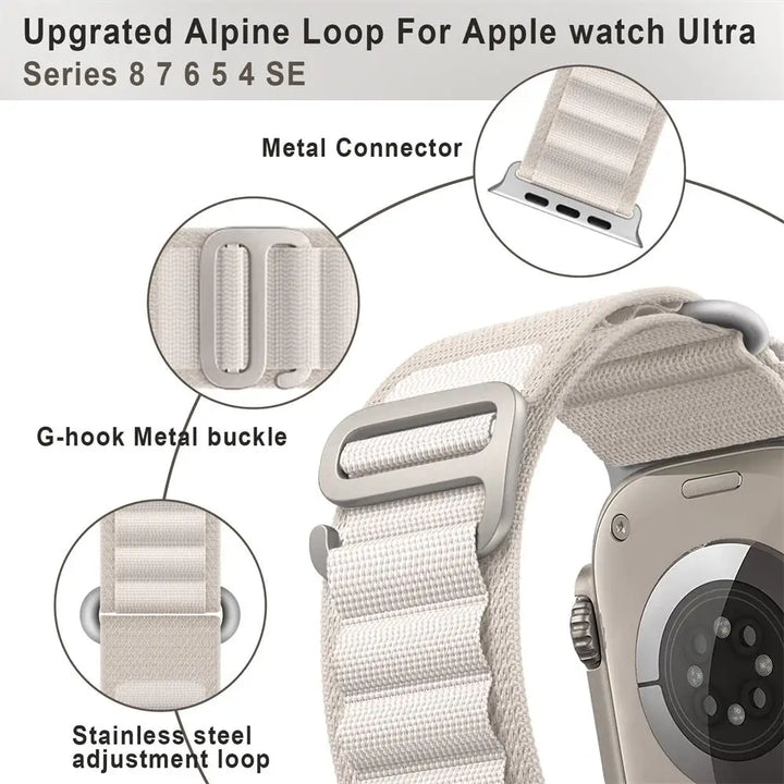 Apple Watch Ultra Adventure Nylon Strap with Titanium G-Hook Closure