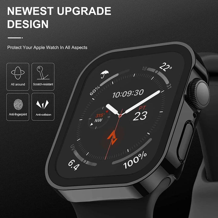 Apple Watch Screen Protector Case - Full Coverage Glass & Bumper
