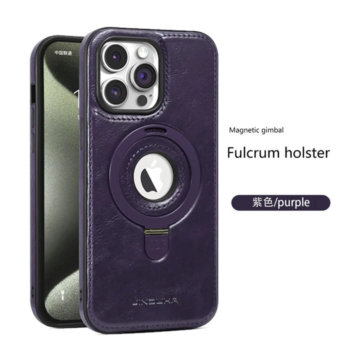 Luxury invisible ring holder iPhone case with MagSafe compatibility, shockproof design, fits iPhone 11, 12, 13, 14, 15, and 16 Pro Max.