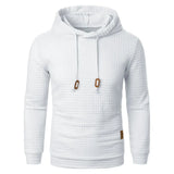 Men’s Solid Color Hoodie Pullover Sweatshirt Casual Autumn