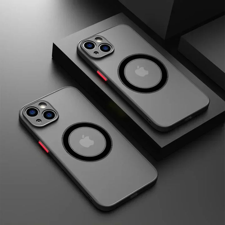 Luxury Matte MagSafe Case for iPhone 16 Pro Max – Shockproof & Wireless Charging Compatible