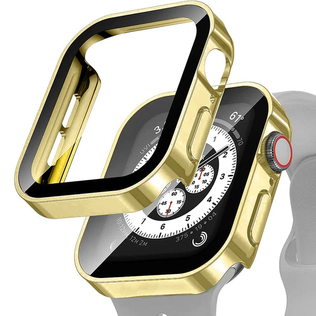 Apple Watch Screen Protector Case - Full Coverage Glass & Bumper