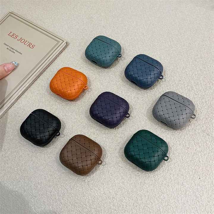 Luxury Weaving Leather Texture Case for AirPods Pro 2 – Shockproof and Dustproof Cover