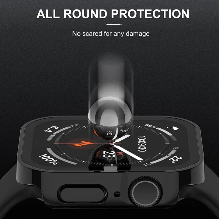 Apple Watch Screen Protector Case - Full Coverage Glass & Bumper