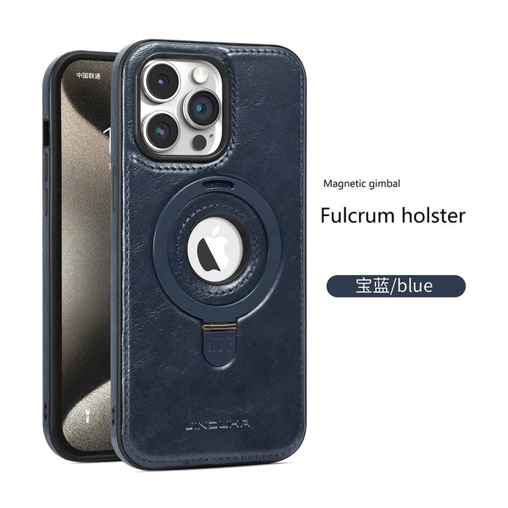 Luxury invisible ring holder iPhone case with MagSafe compatibility, shockproof design, fits iPhone 11, 12, 13, 14, 15, and 16 Pro Max.