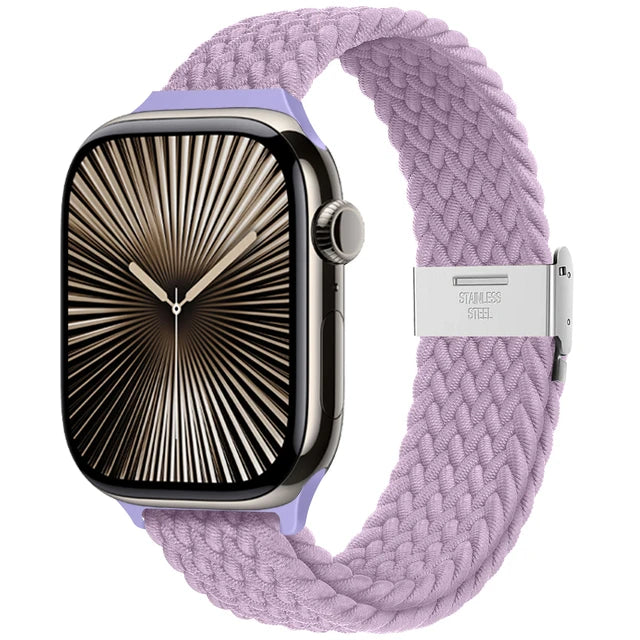 Braided Loop Nylon Strap for Apple Watch Ultra, Comfortable & Stylish Stretchable Band