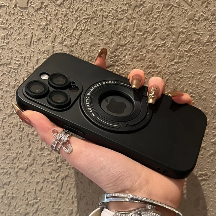 Magnetic Fold Bracket Case for iPhone 11/12/13/14/15/16 Pro Max