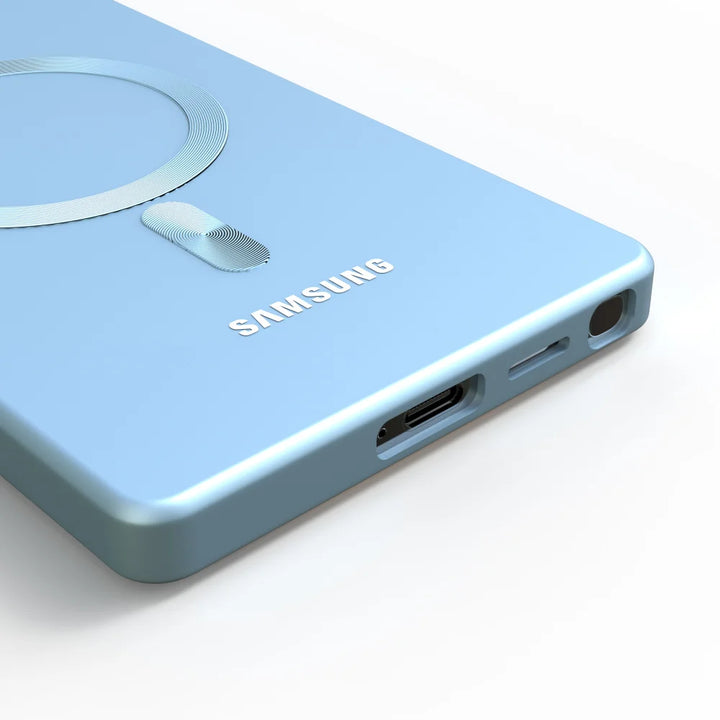 Luxury Matte TPU Magnetic Samsung Galaxy Case – MagSafe-Compatible Shockproof Cover for S21 to S25 Ultra