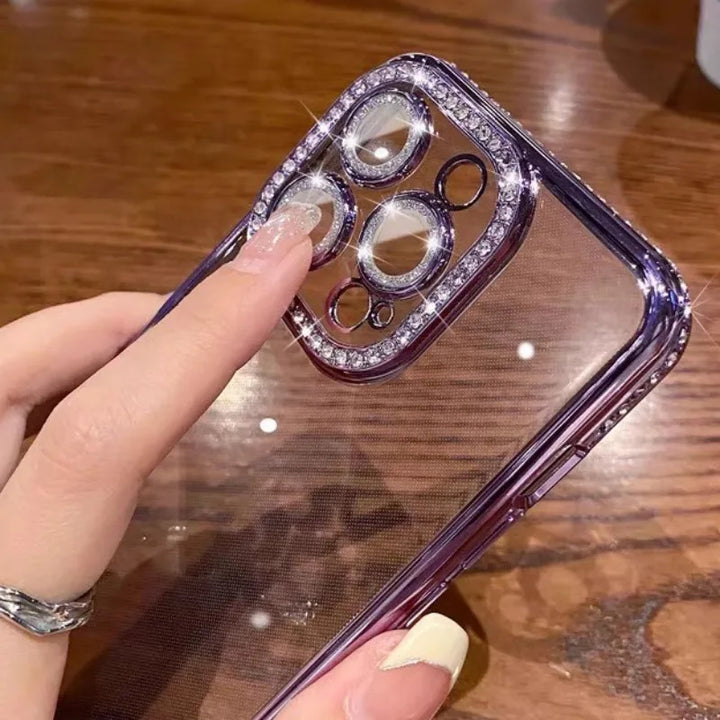 Luxury Glass Camera Lens MagSafe Magnetic Case for iPhone 11, 12, 13, 14, 15, and 16 Pro Max with Stylish Design