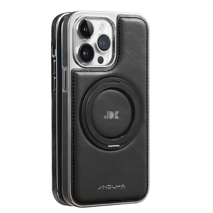Luxury Magnetic 360° Rotation Leather Case for iPhone 15 Pro Max/14 Plus/13/12/11 in Premium Design