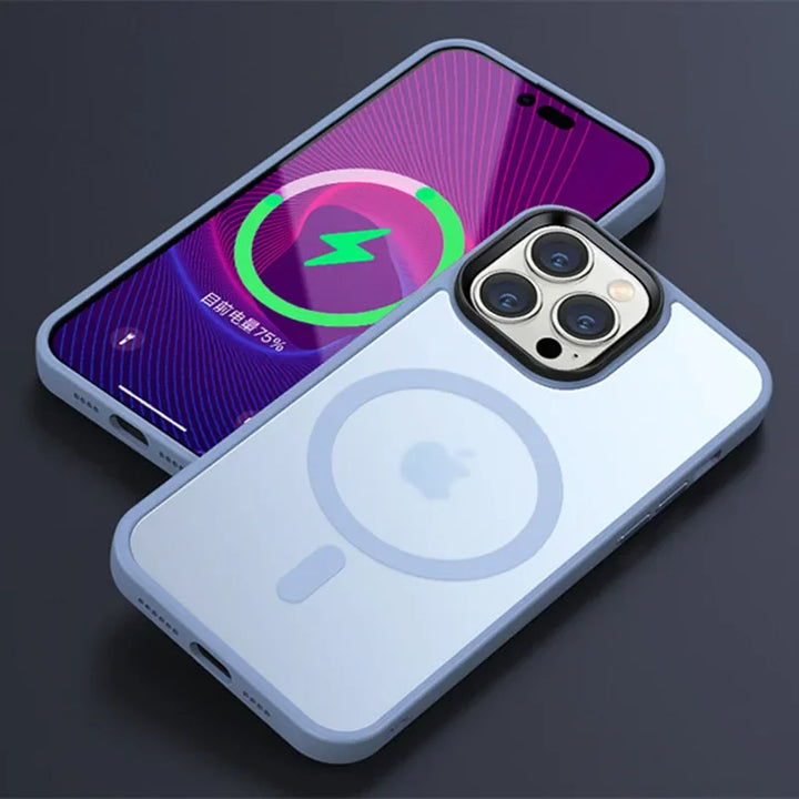 MagSafe Frosted Matte Translucent Shockproof iPhone Case with Full Protection – Compatible with iPhone 11 to 16 Pro Max