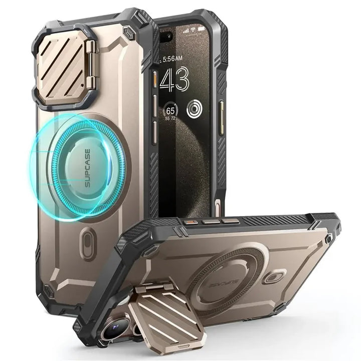 For iPhone 16 Pro Max Case 6.9" 2024 SUPCASE UB Mag XT Heavy Duty Rugged Strong Magnetic Phone Case with Camera Cover Kickstand