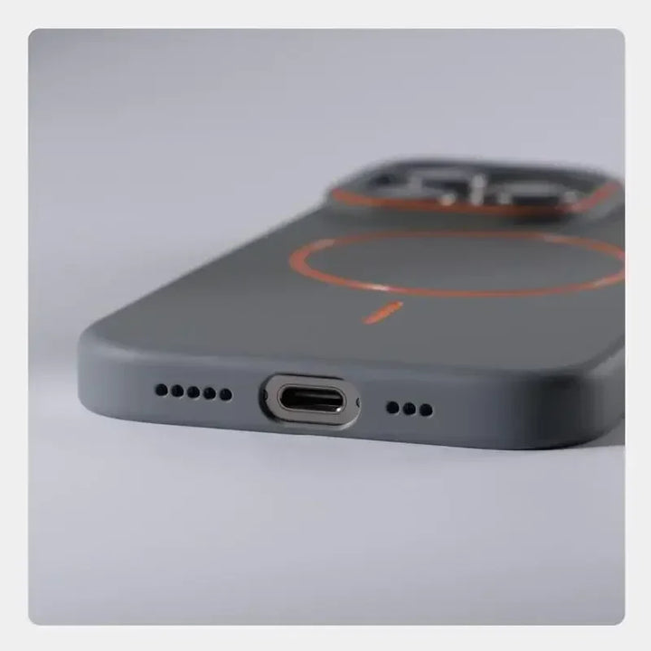 Ultrathin Matte MagSafe iPhone 16 Pro Max Case with Hit Color Lens