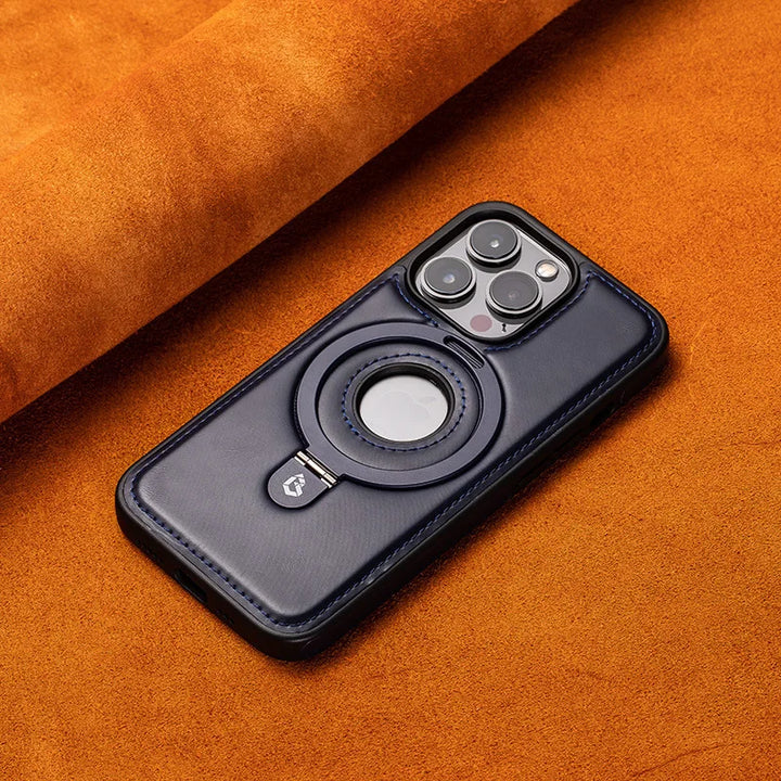 Business Genuine Leather Case for iPhone 12/13/14/15 Pro Max Magnetic Shockproof