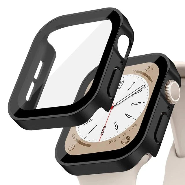 Apple Watch Screen Protector Case - Full Coverage Glass & Bumper