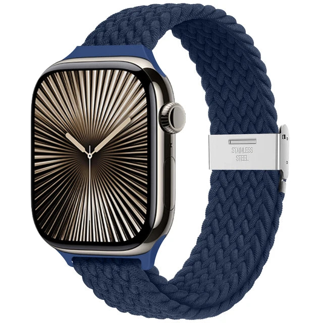 Braided Loop Nylon Strap for Apple Watch Ultra, Comfortable & Stylish Stretchable Band