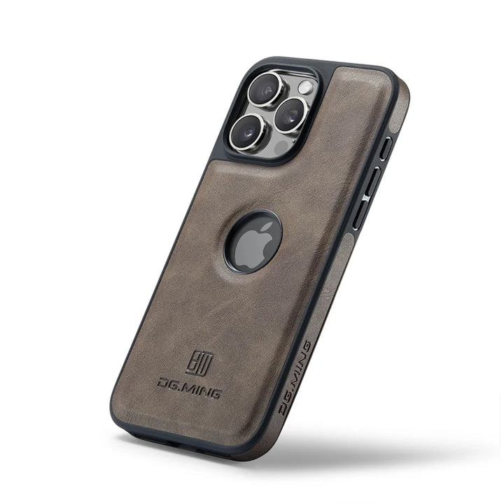 Luxury Magnetic Leather Case for iPhone 11/12/13/14/15/16 Pro Max with Magsafe and Wireless Charging Compatibility