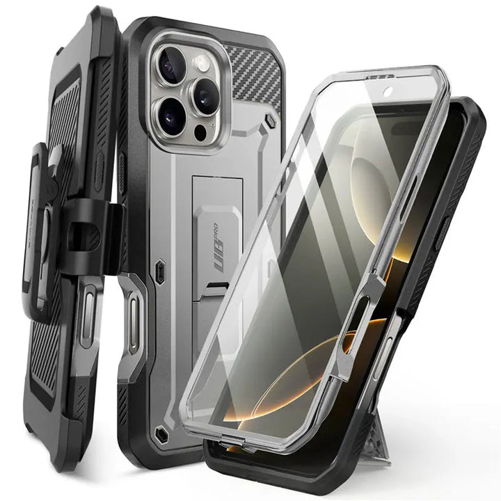 iPhone 16 Pro Max Rugged Case with Screen Protector, 6.9-Inch Shockproof Cover