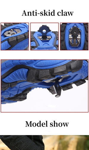 Anti-skid claw feature of a shoe with close-up details on a white background.