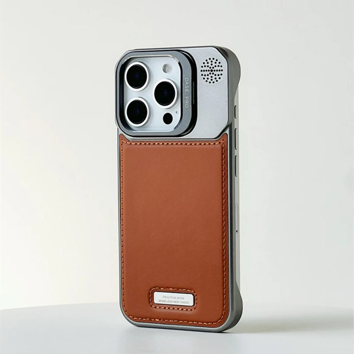 Magnetic PU Leather Phone Case with Kickstand and Wireless Charging for iPhone 11-16 Pro Max
