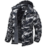 Camouflage-patterned jacket on a white background
