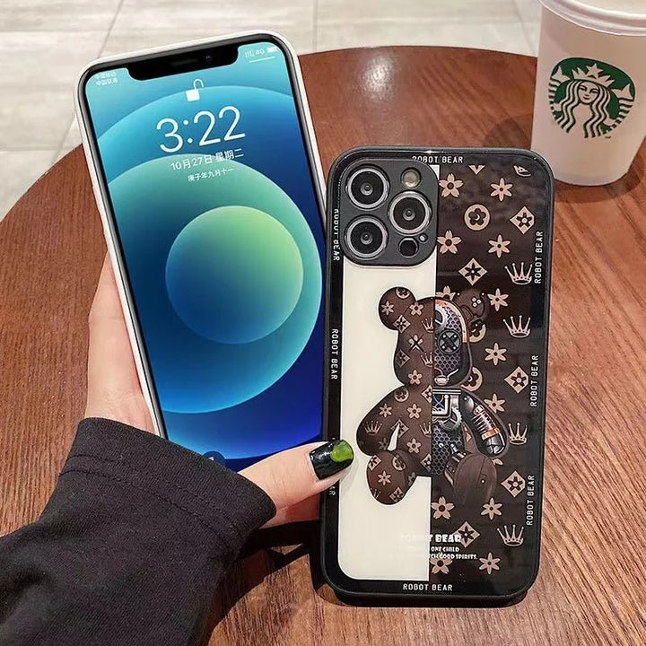 Luxury Phone Case Animal print phone case for iPhone, featuring geometric and pictorial designs, full coverage, and anti-scratch protection.