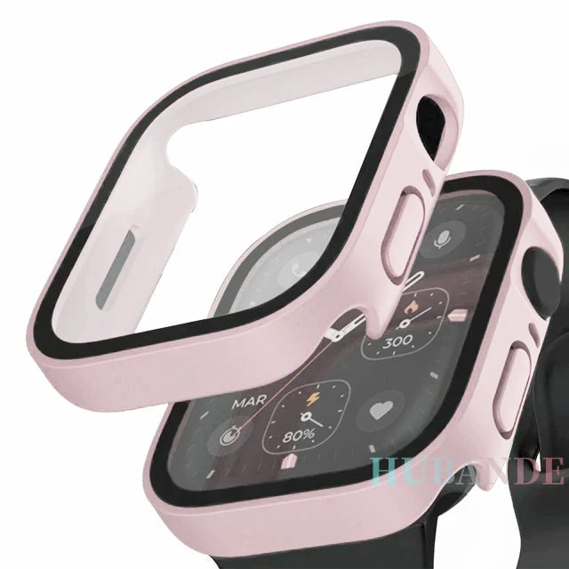 Apple Watch Screen Protector Case - Full Coverage Glass & Bumper